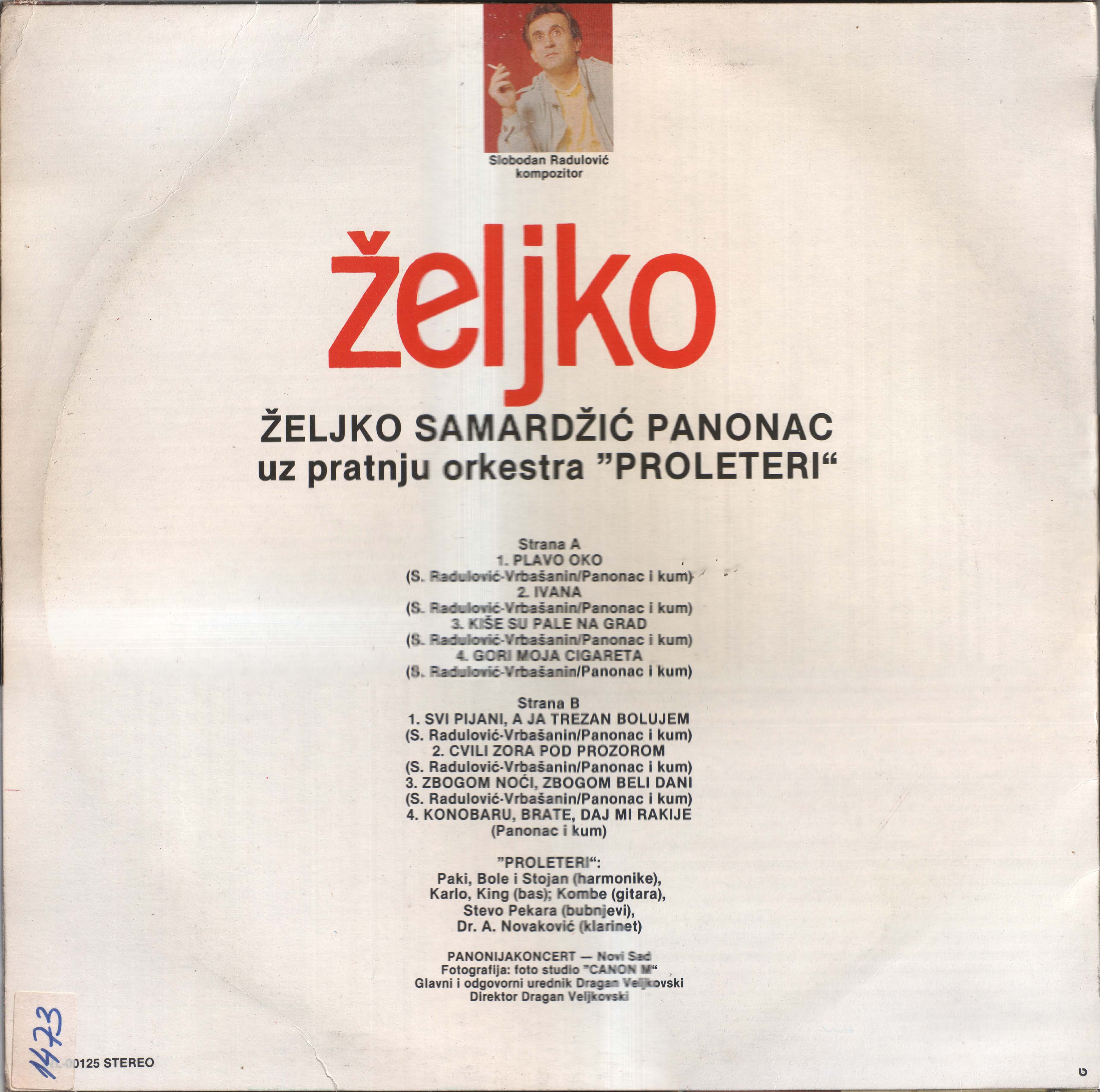 Zeljko Samardzic Panonac 1989 Z