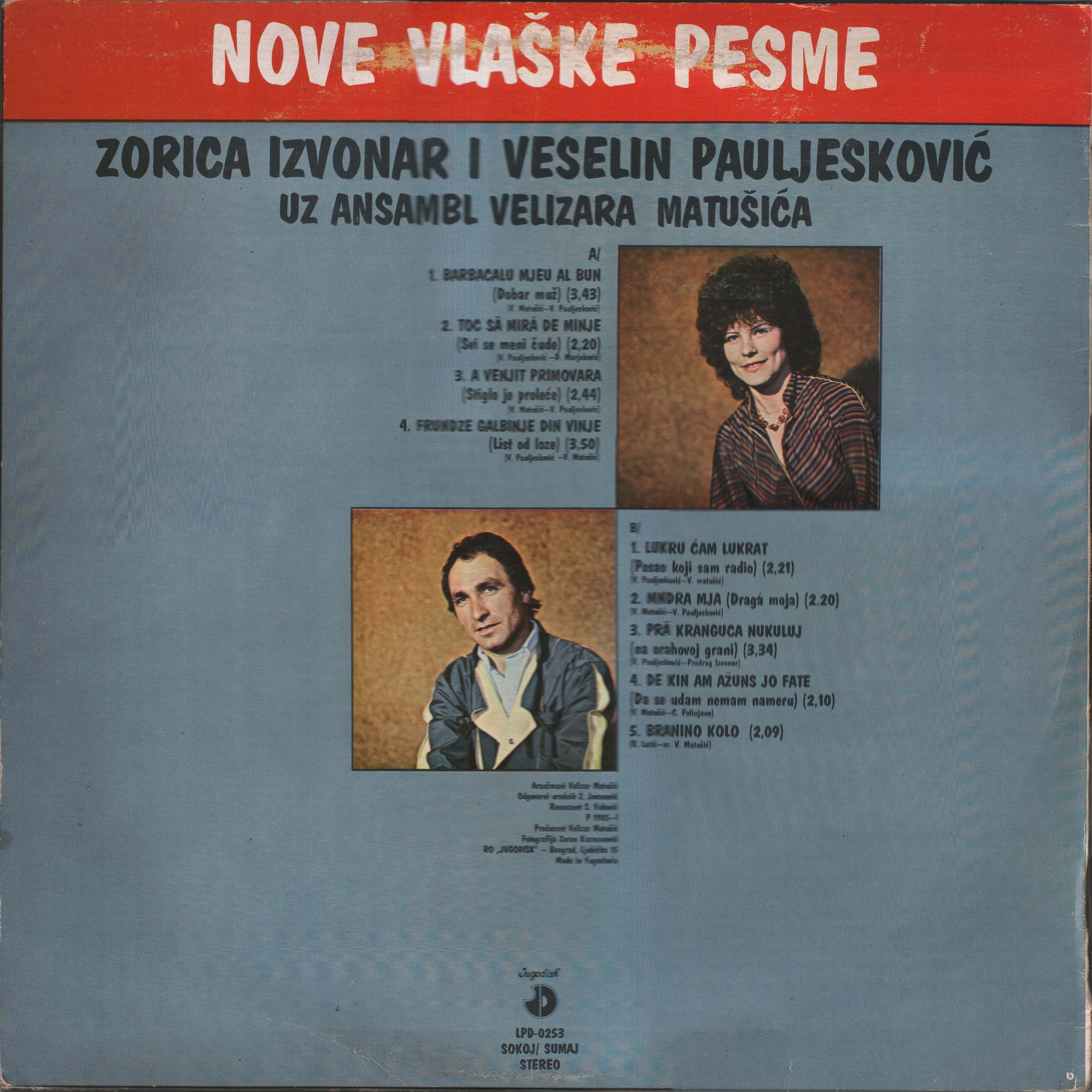 Zorica Izvonar i Veselin Pauljeskovic 1985 Z