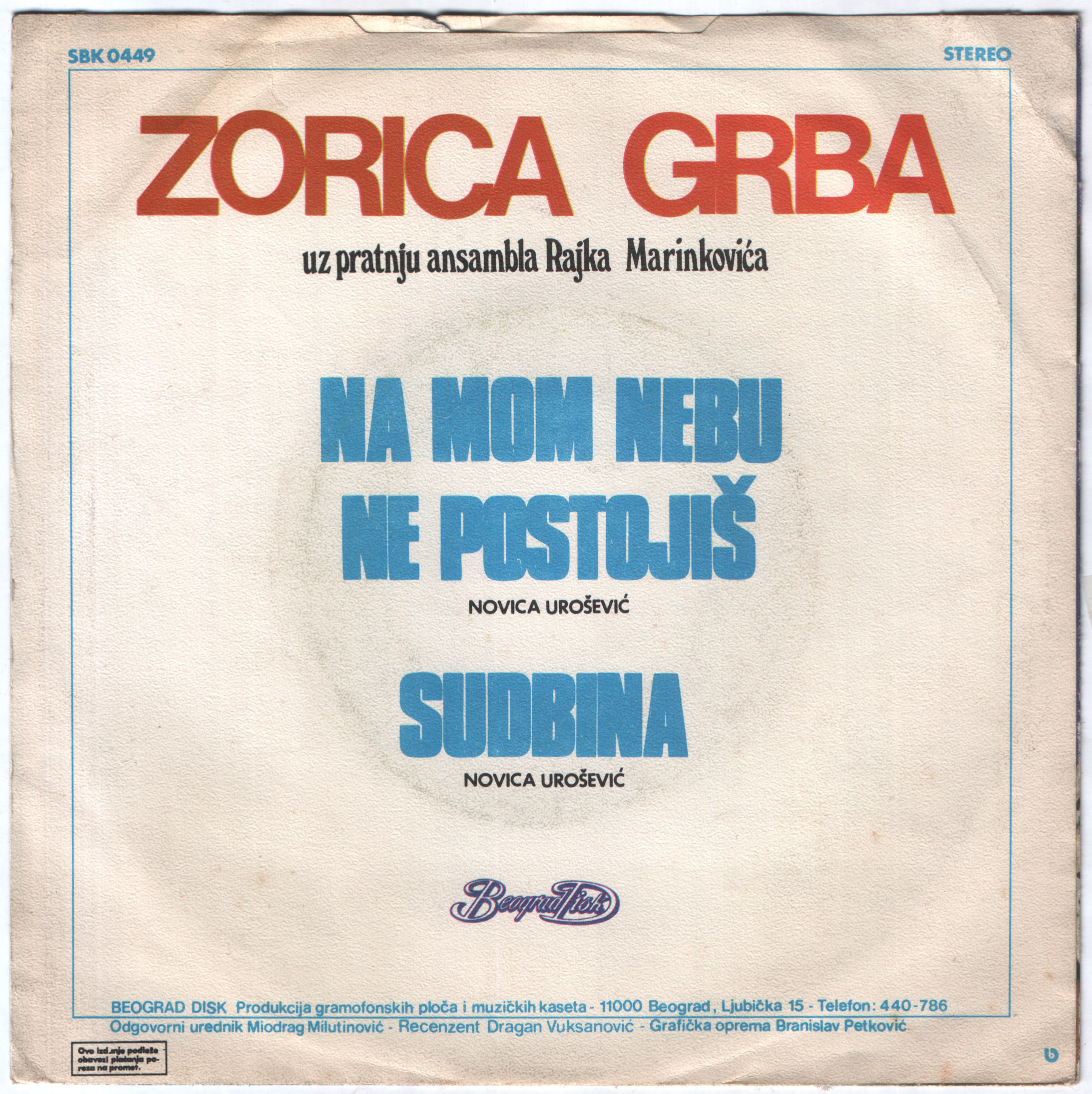 Zorica Grba 1978 Z