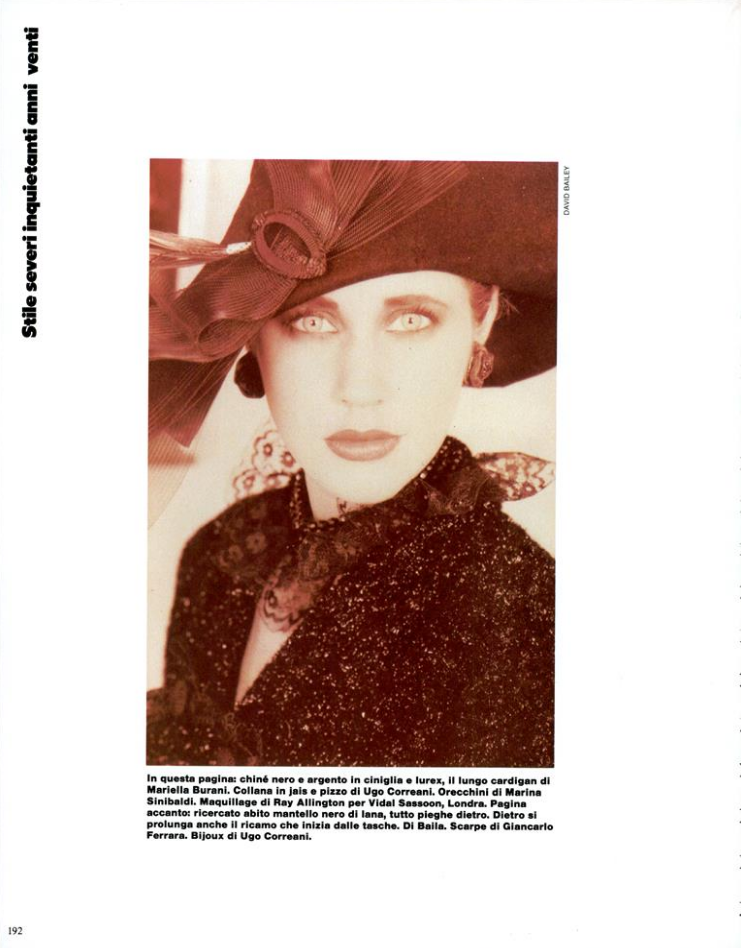 Bailey Vogue Italia November 1985 11