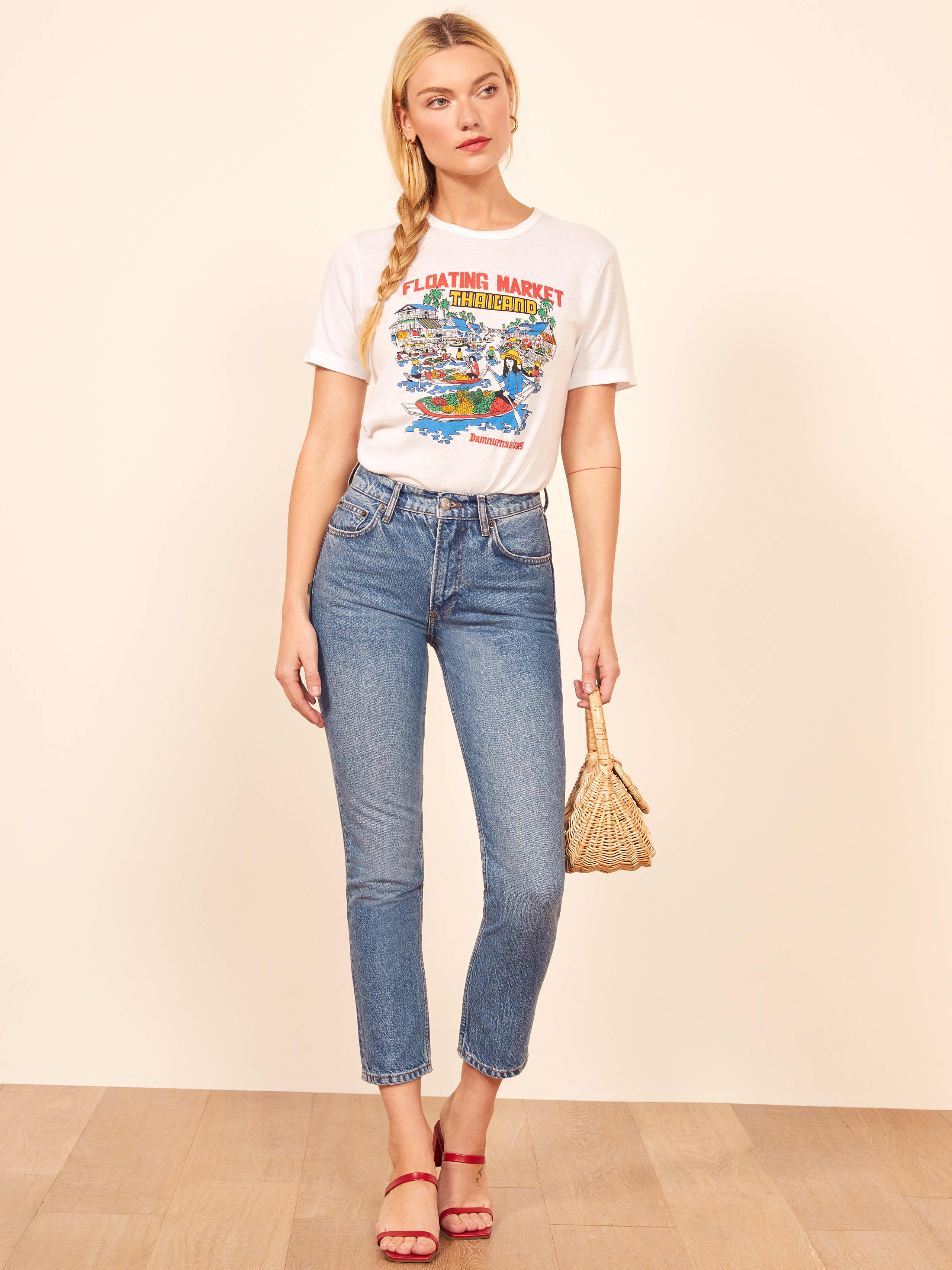 Julia crop high cigarette jean sale