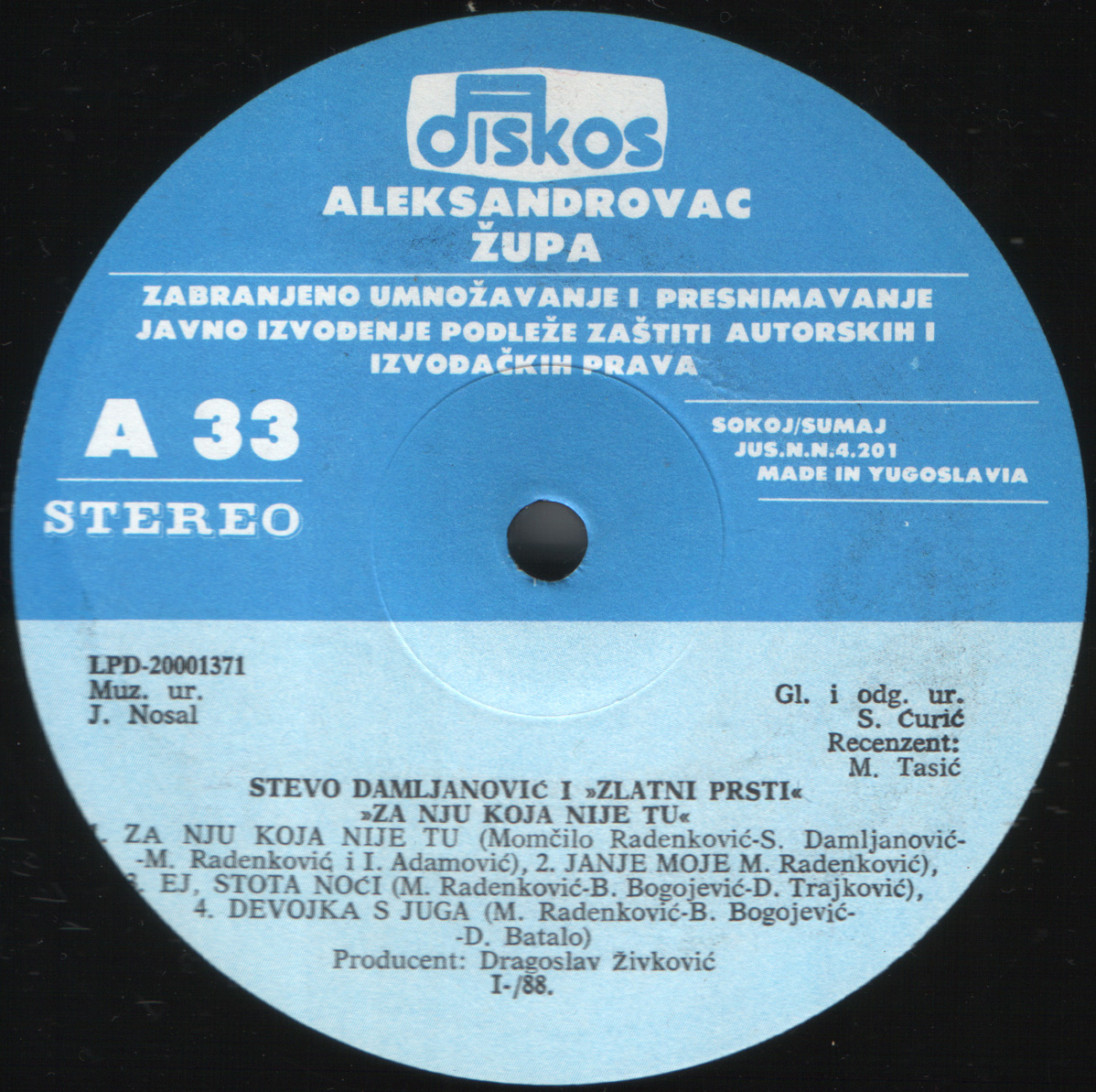 Stevo Damljanovic 1988 A