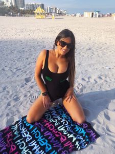 Claudia Romani â€“ Saint Patrickâ€™s day Bikini Photoshoot in South Beach06w5wl6nsv.jpg